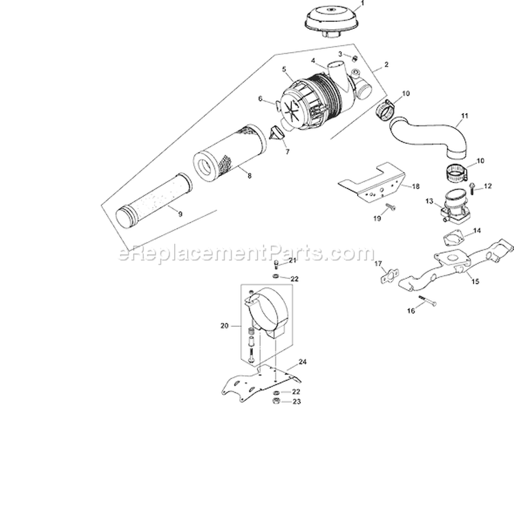 Page A Diagram and Parts List for CH740S-CH740-0037  Kohler Engine