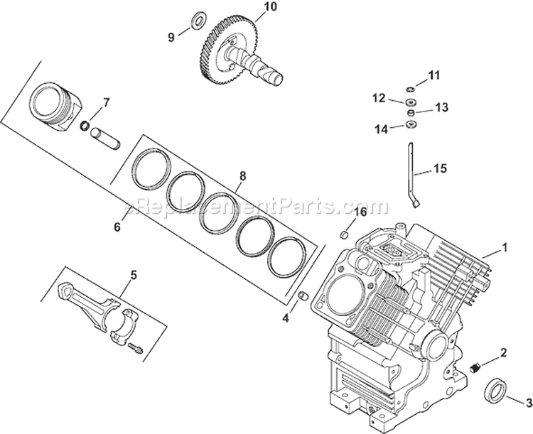 Page C Diagram and Parts List for CH740S-CH740-0037  Kohler Engine
