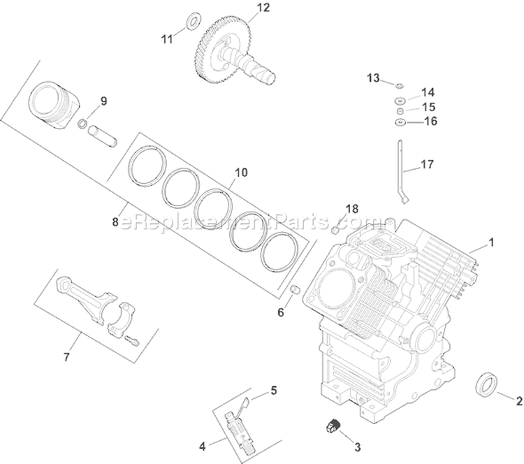 Page C Diagram and Parts List for CH740S-CH740-3117  Kohler Engine