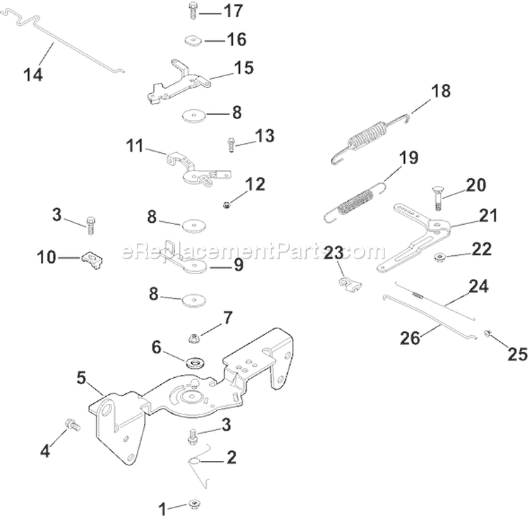 Page F Diagram and Parts List for CH25S-68588  Kohler Engine