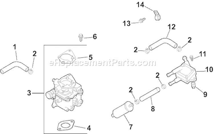 Page H Diagram and Parts List for CH740S-CH740-3117  Kohler Engine