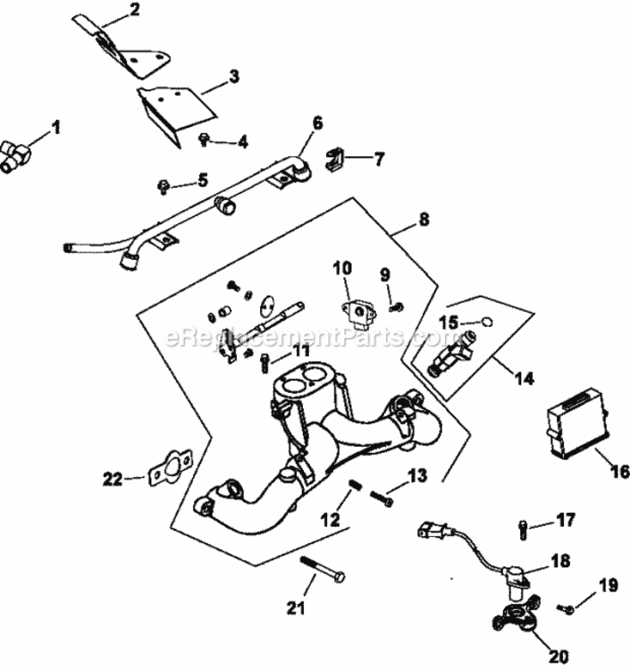 Fuel_System_8-24-551 Diagram and Parts List for CH745-3111  Kohler Engine