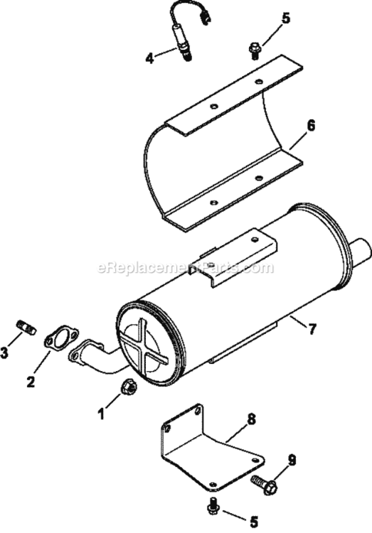 Exhaust_11-24-142 Diagram and Parts List for CH745-3114  Kohler Engine