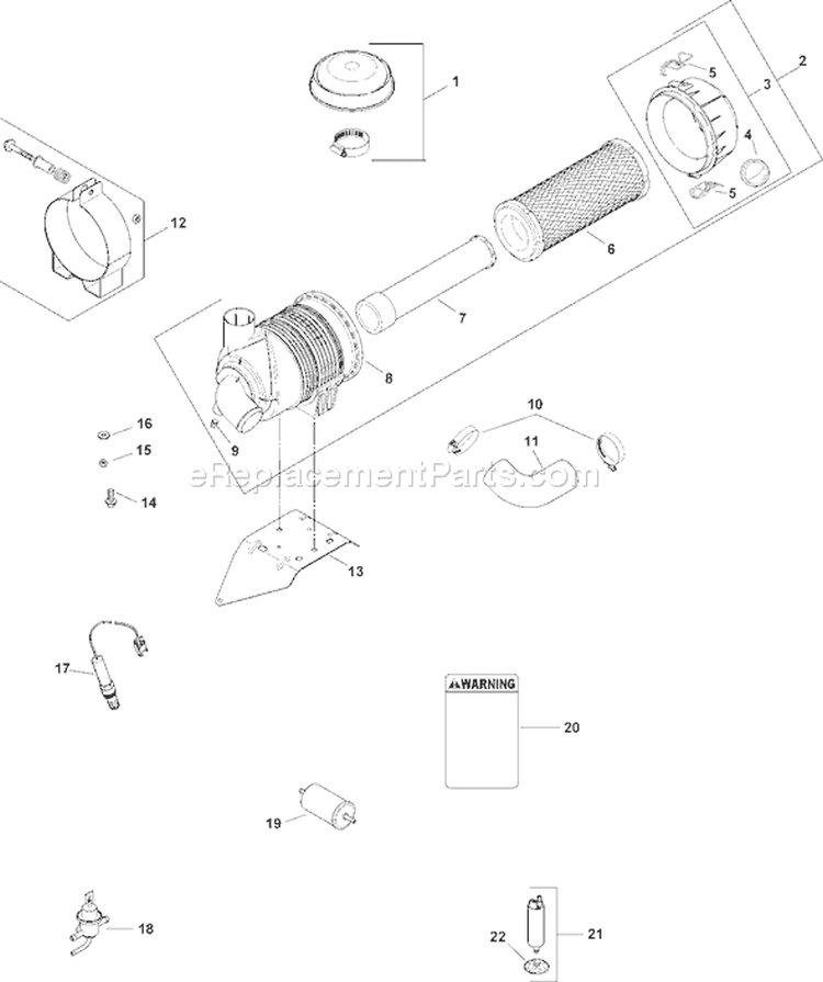 Page M Diagram and Parts List for CH745S-CH745-0003  Kohler Engine