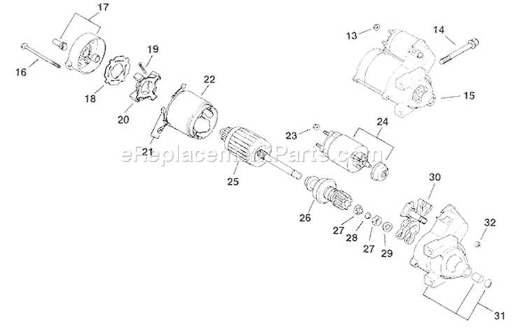 Page N Diagram and Parts List for CH20-64607  Kohler Engine
