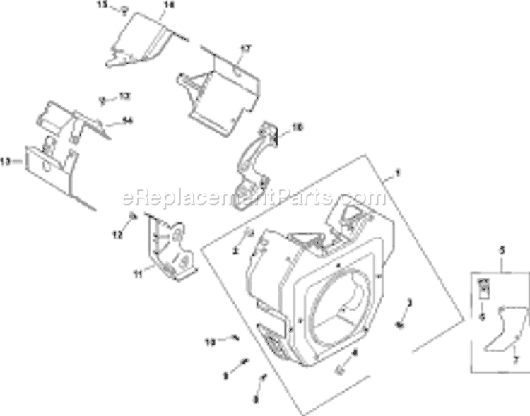 Page B Diagram and Parts List for CH745S-CH745-0007  Kohler Engine