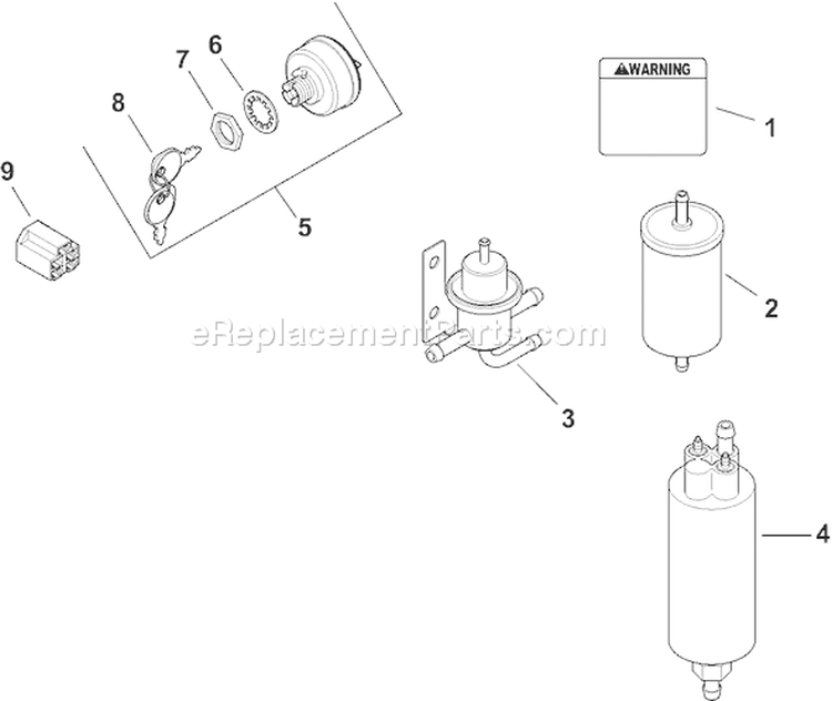 Page M Diagram and Parts List for CH745S-CH745-0011  Kohler Engine