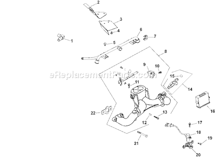 Page H Diagram and Parts List for CH745S-CH745-0003  Kohler Engine