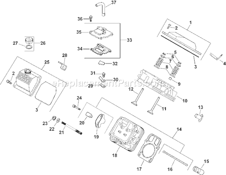Page I Diagram and Parts List for CH745S-CH745-0007  Kohler Engine