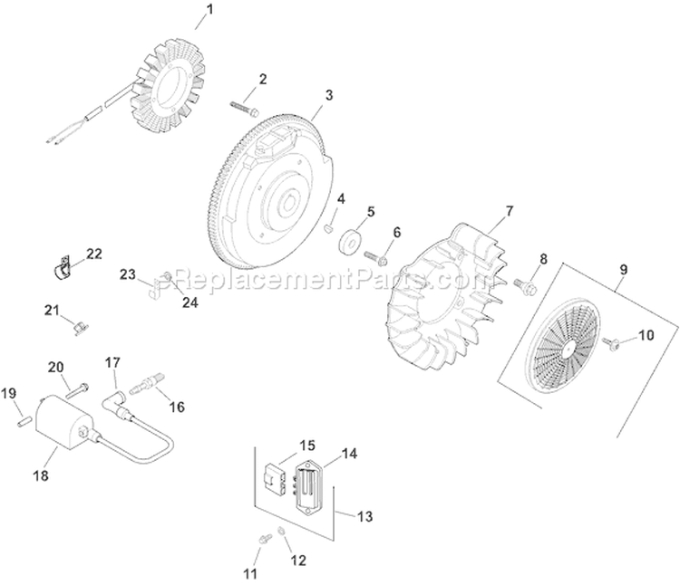 Page J Diagram and Parts List for CH745S-CH745-0011  Kohler Engine