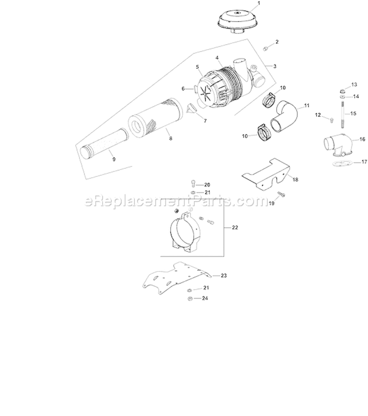 Page A Diagram and Parts List for CH745S-CH745-3110  Kohler Engine
