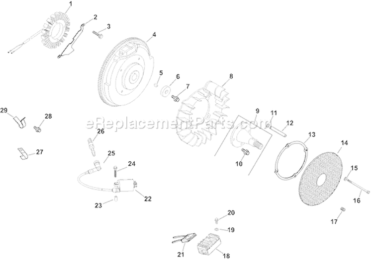 Page J Diagram and Parts List for CH745S-CH745-3110  Kohler Engine