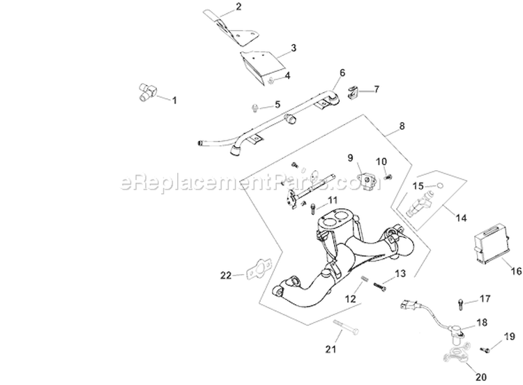 Page H Diagram and Parts List for CH745S-CH745-3110  Kohler Engine