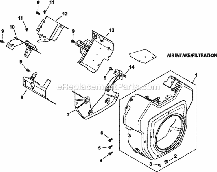 Page B Diagram and Parts List for CH750-0027  Kohler Engine