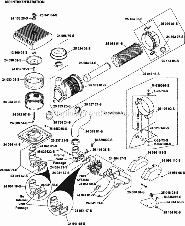 Page A Diagram and Parts List for CH750-3052  Kohler Engine