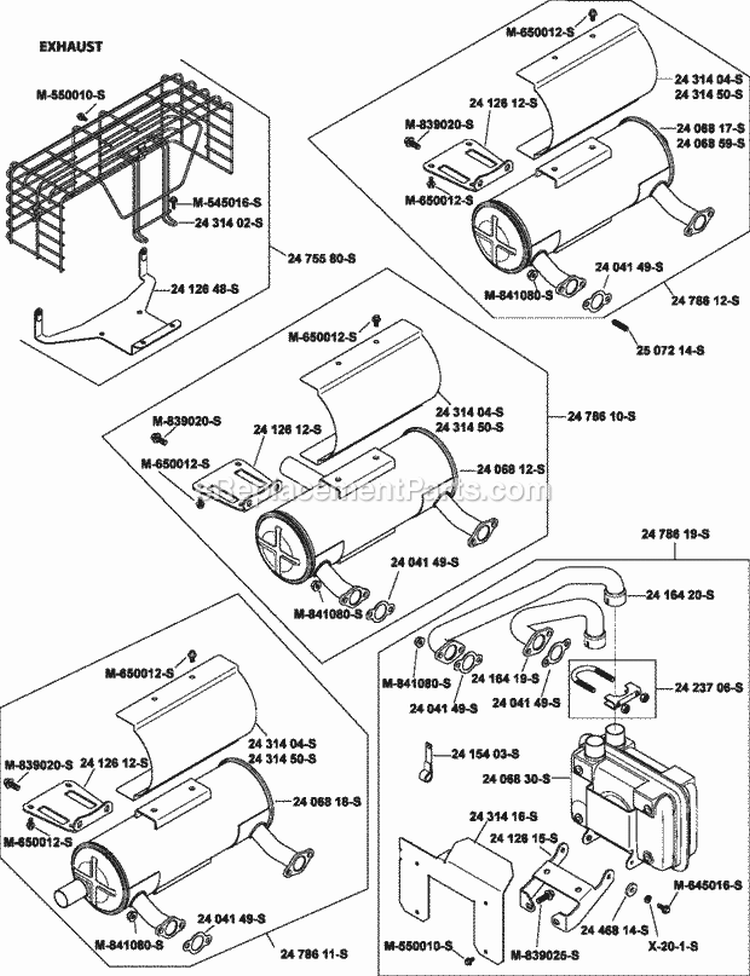 Page G Diagram and Parts List for CH730-0133  Kohler Engine