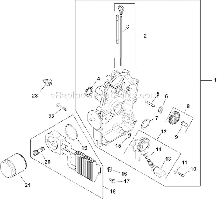 Page K Diagram and Parts List for CH750S-CH750-0017  Kohler Engine