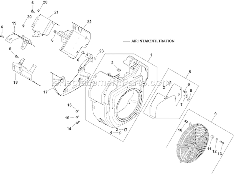 Page B Diagram and Parts List for CH750S-CH750-0017  Kohler Engine