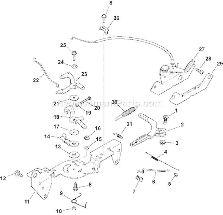 Page F Diagram and Parts List for CH750S-CH750-0017  Kohler Engine