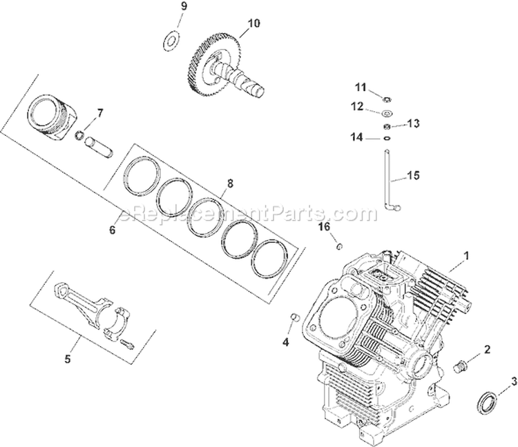Page C Diagram and Parts List for CH750S-CH750-0020  Kohler Engine
