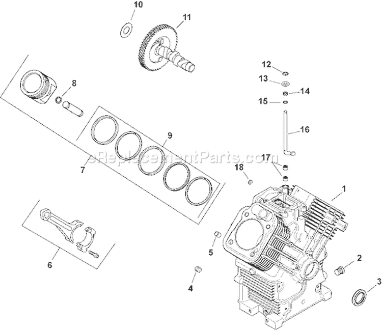 Page C Diagram and Parts List for CH750S-CH750-0021  Kohler Engine
