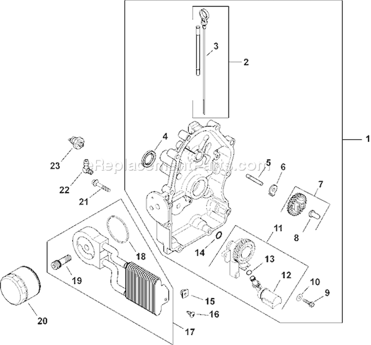 Page K Diagram and Parts List for CH750S-CH750-0010  Kohler Engine