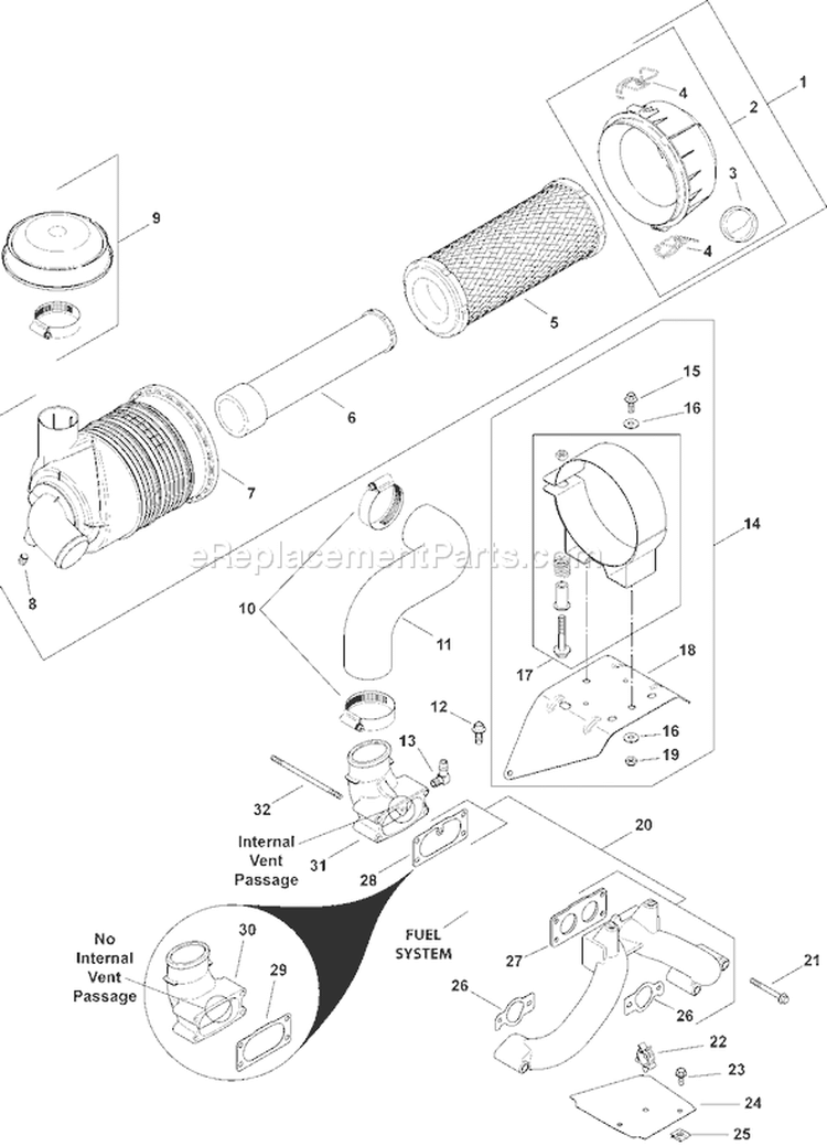 Page A Diagram and Parts List for CH750S-CH750-0021  Kohler Engine