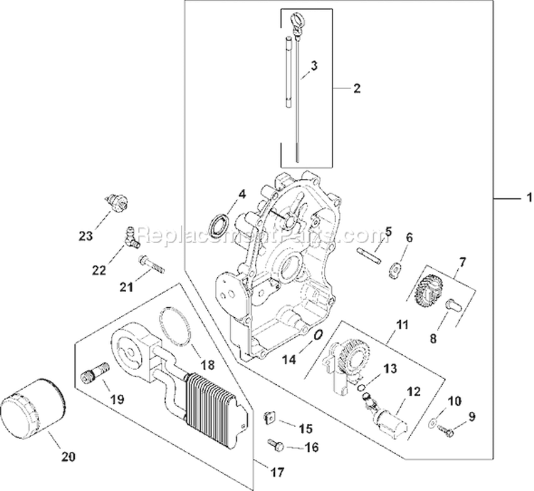 Page K Diagram and Parts List for CH750S-CH750-0027  Kohler Engine
