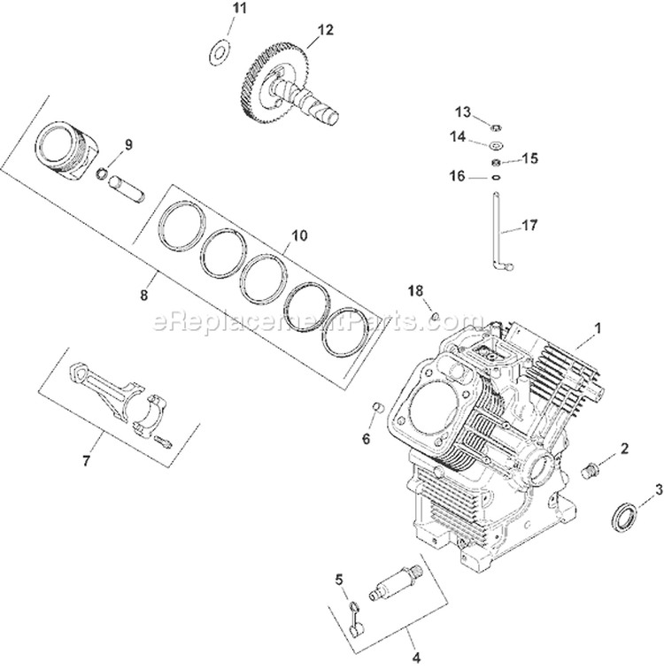 Page C Diagram and Parts List for CH750S-CH750-0010  Kohler Engine