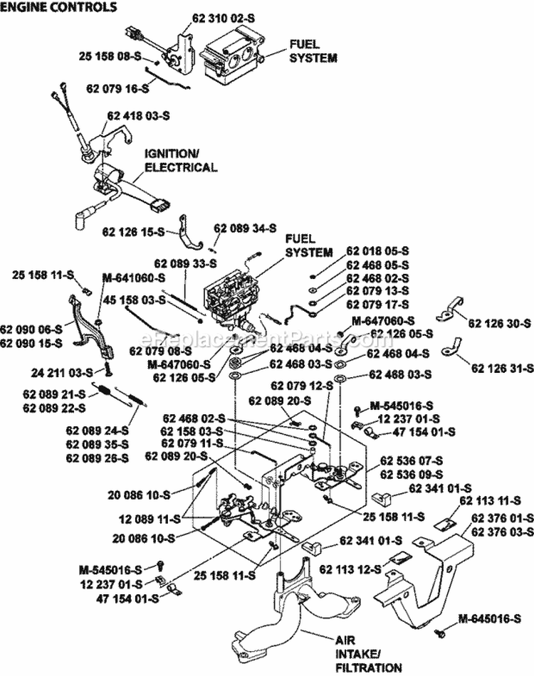 Page G Diagram and Parts List for CH1000-2012  Kohler Engine