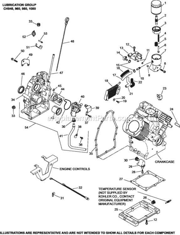 Oil_PanLubrication_3-62-10 Diagram and Parts List for CH980-2022  Kohler Engine