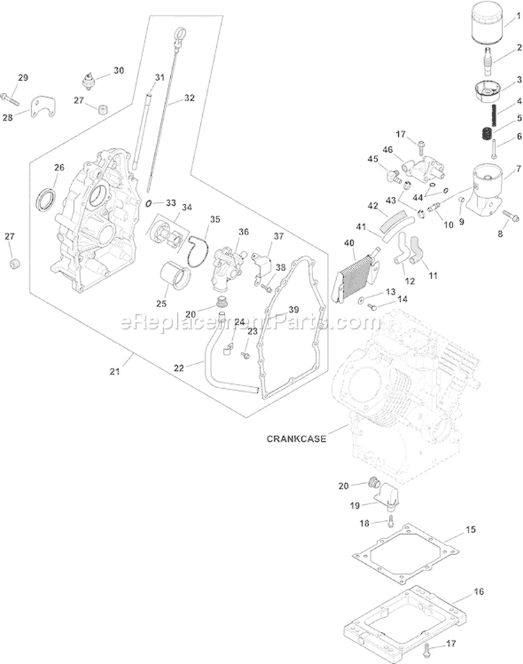 Page K Diagram and Parts List for CH940S-CH940-0002  Kohler Engine