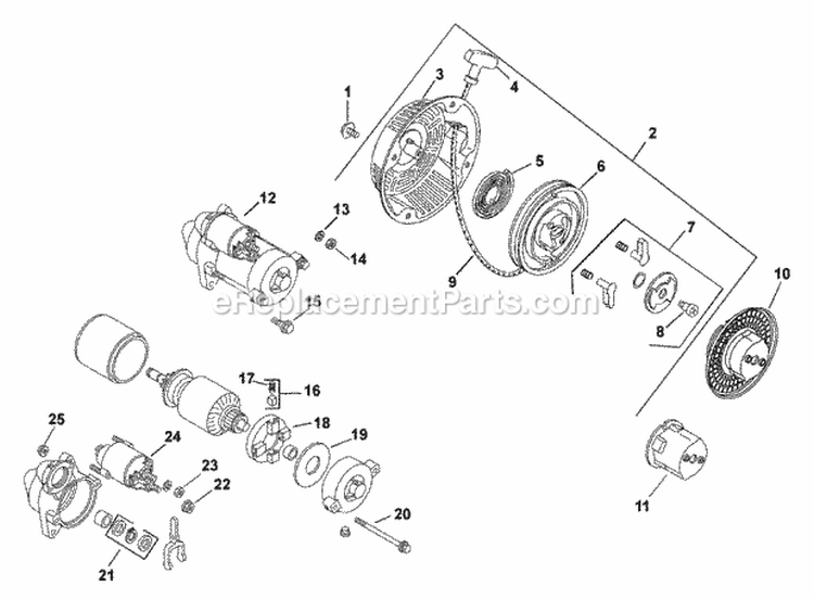 Page L Diagram and Parts List for CS12-941609  Kohler Engine
