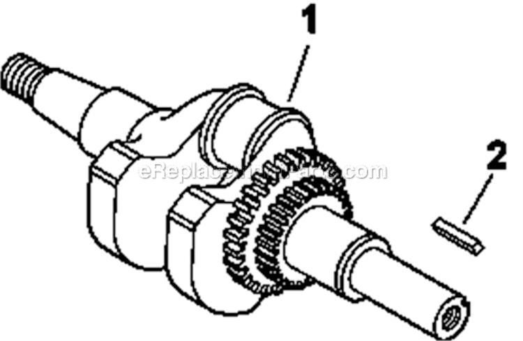 Crankshaft_And_Crankcase Diagram and Parts List for CS12-941620  Kohler Engine