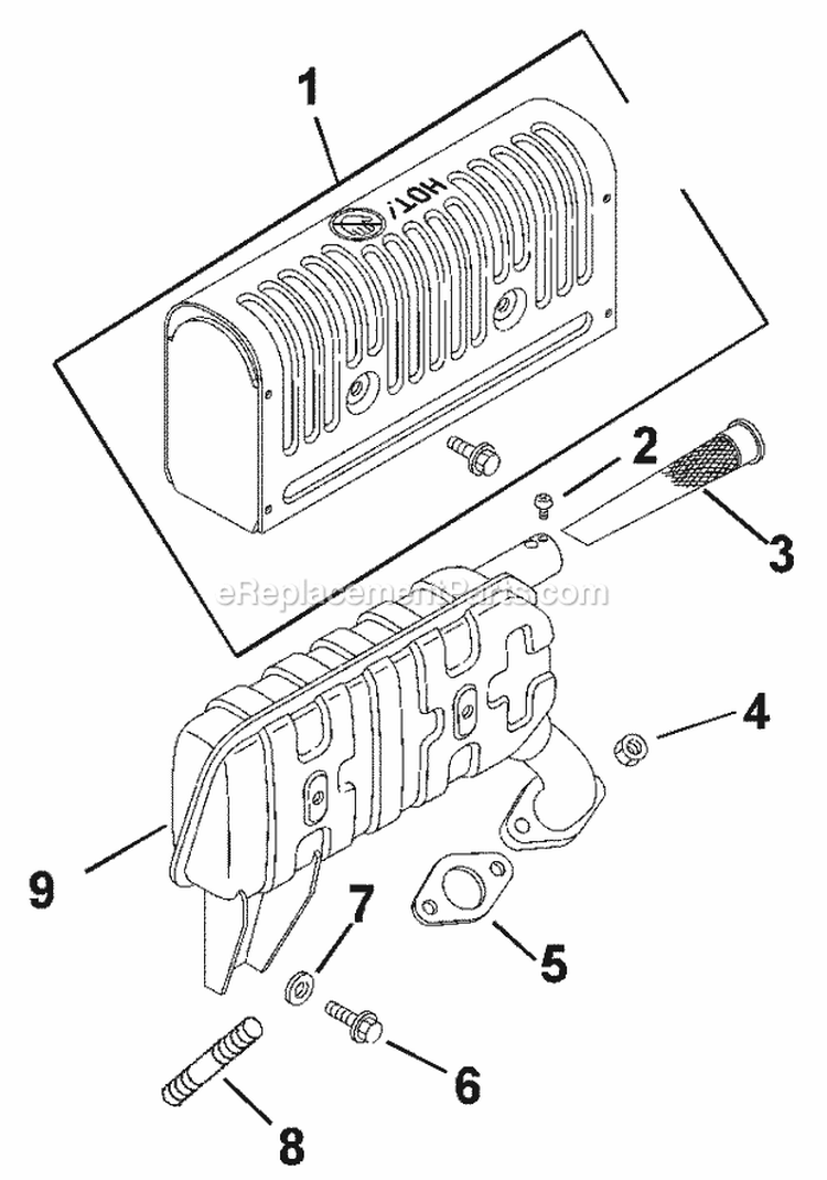 Page G Diagram and Parts List for CS12-941623  Kohler Engine