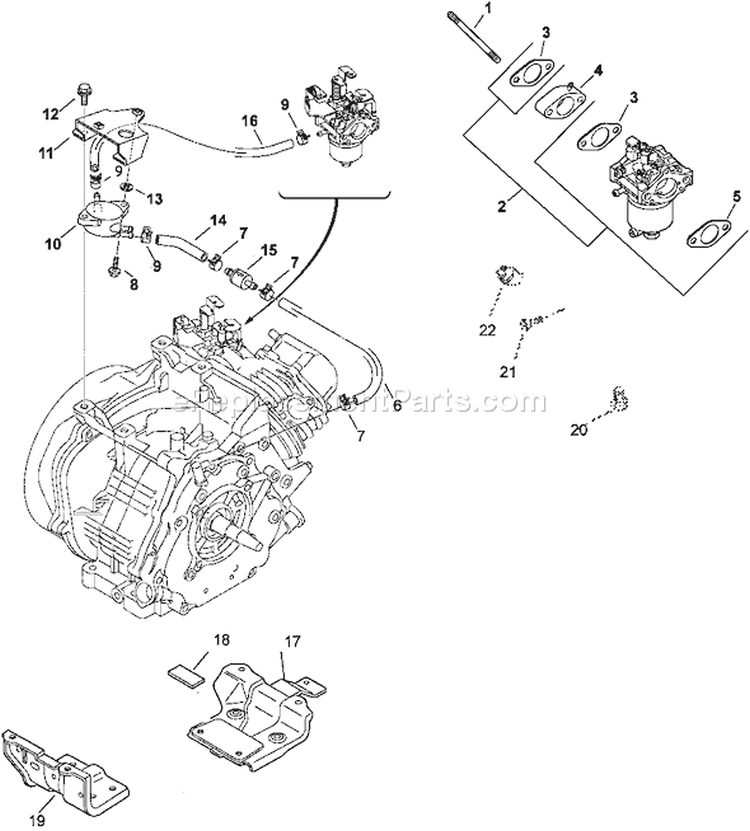 Page G Diagram and Parts List for CS12-941627  Kohler Engine