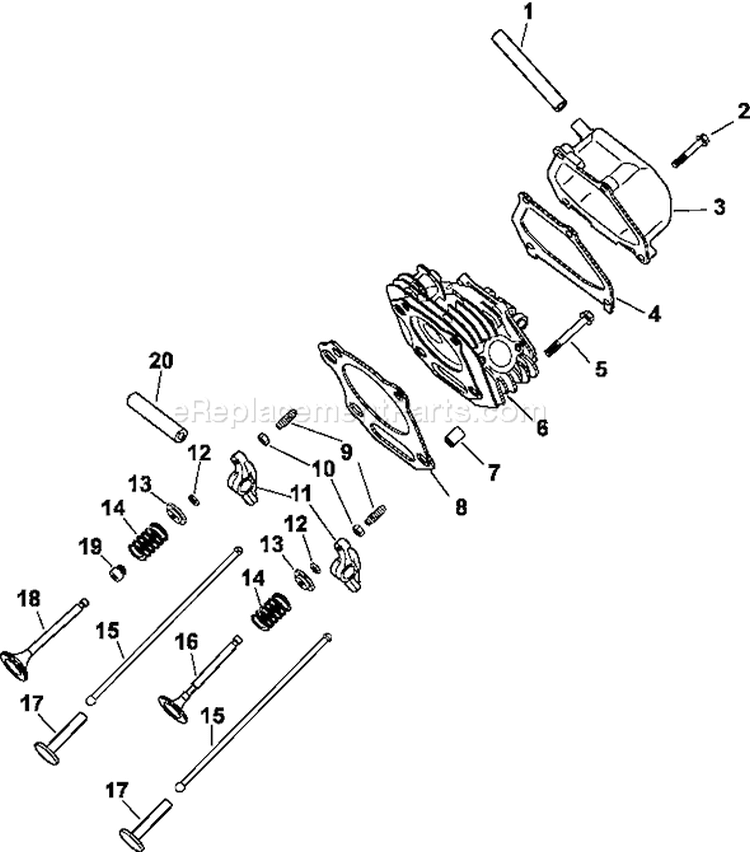 Page E Diagram and Parts List for CS12-941632  Kohler Engine