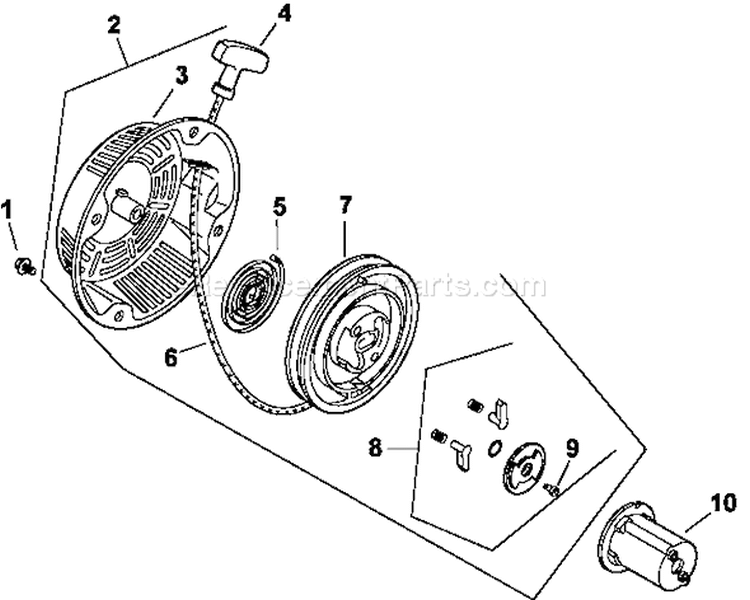 Page J Diagram and Parts List for CS12-941633  Kohler Engine