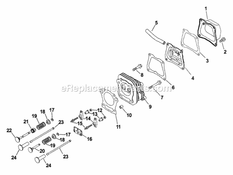 Page F Diagram and Parts List for CS6-971509  Kohler Engine