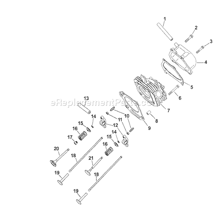 Page H Diagram and Parts List for CS12ST-941510  Kohler Engine