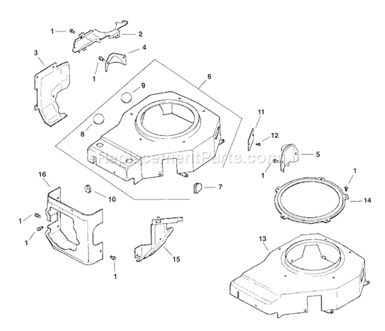 Page B Diagram and Parts List for CV11-1110  Kohler Engine