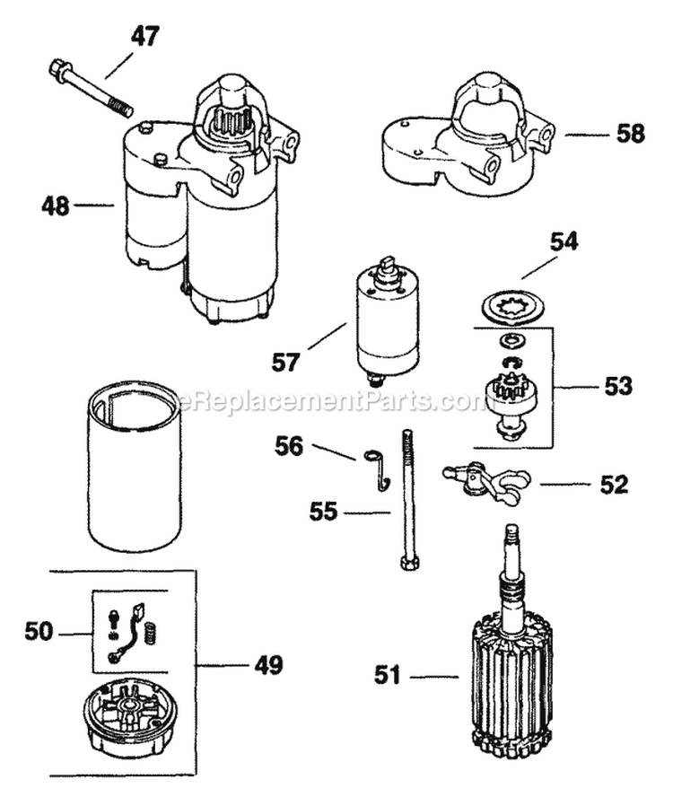 Page O Diagram and Parts List for CV125-1215  Kohler Engine