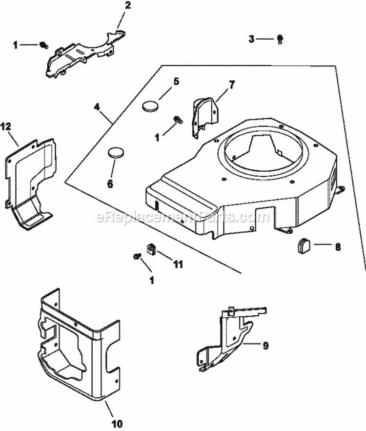 Page B Diagram and Parts List for CV13-21503  Kohler Engine