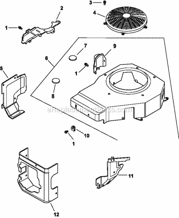 Page B Diagram and Parts List for CH13-22511  Kohler Engine