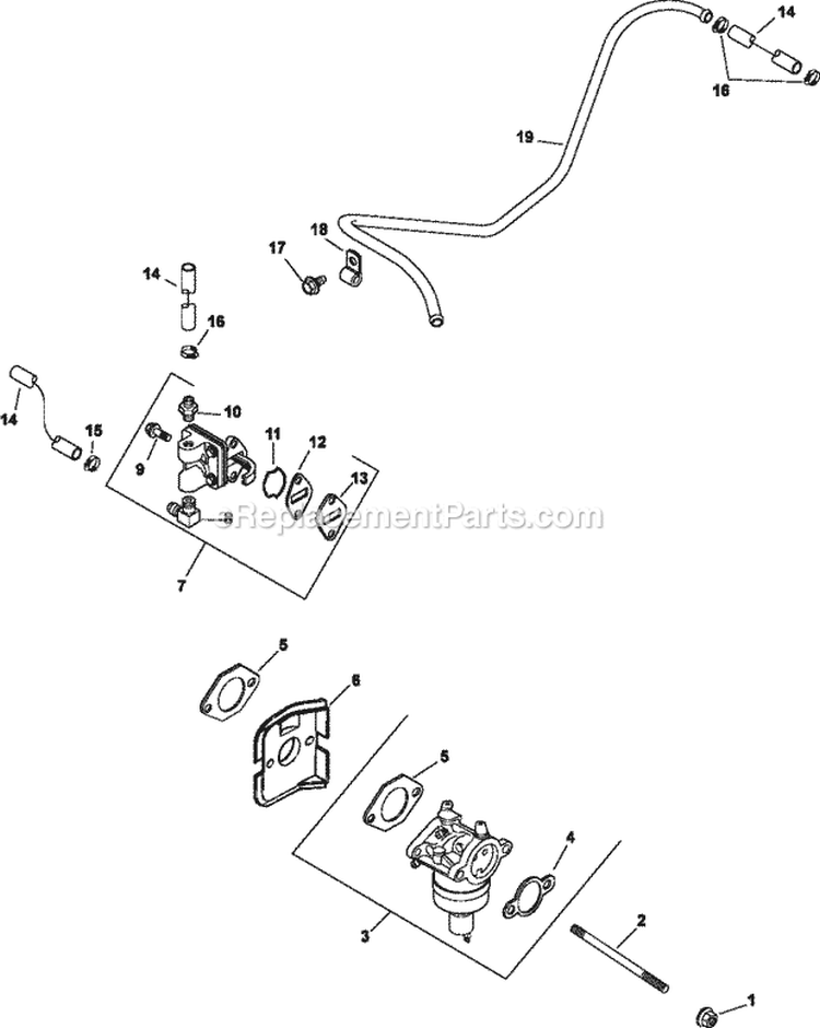 Page H Diagram and Parts List for CV13-21520  Kohler Engine