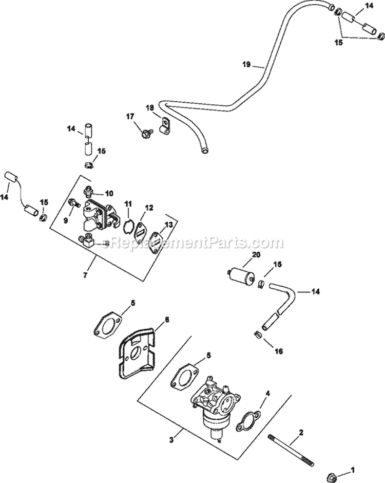 Page I Diagram and Parts List for CV13-21537  Kohler Engine
