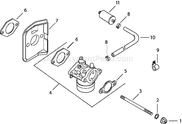 Page I Diagram and Parts List for CV15-41509  Kohler Engine