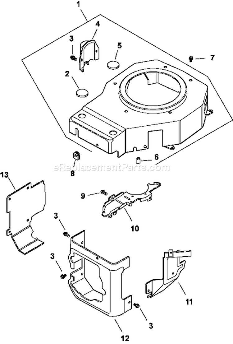 Page B Diagram and Parts List for CV15-41520  Kohler Engine
