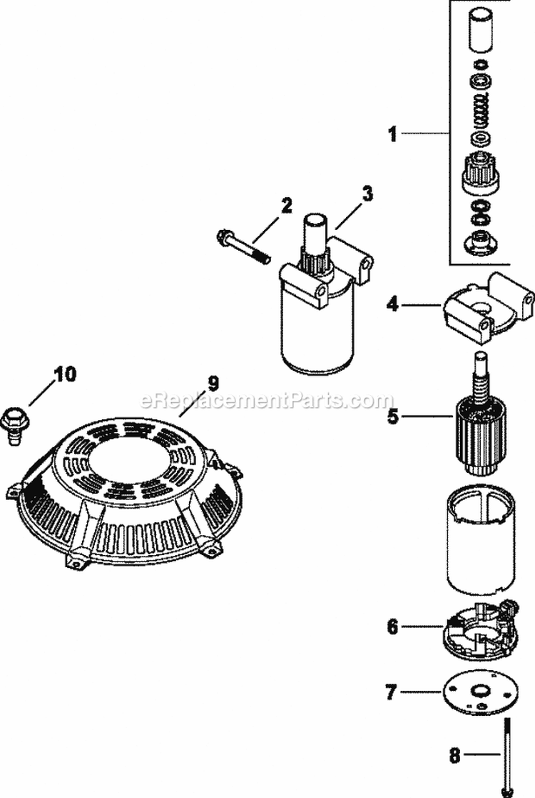 Page L Diagram and Parts List for CV15-41553  Kohler Engine