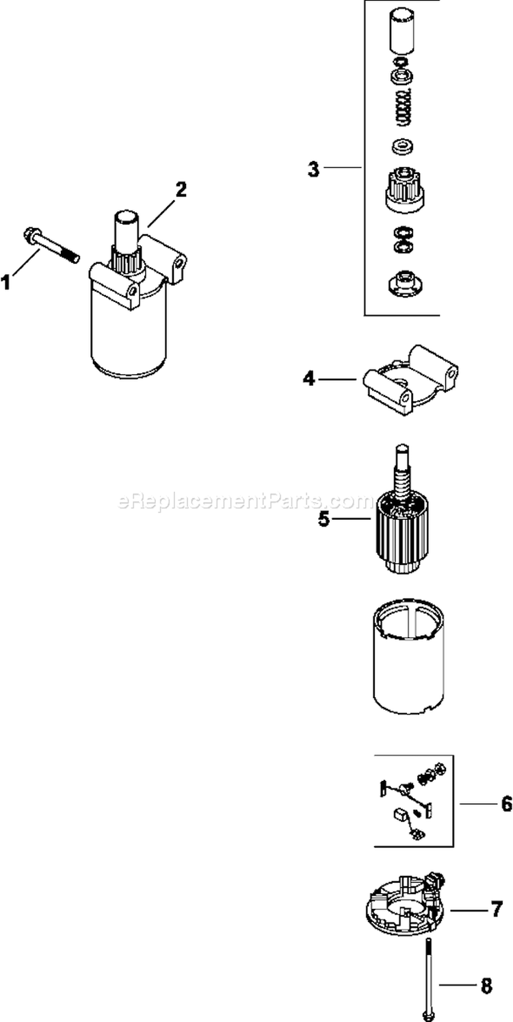 Page M Diagram and Parts List for CV15-41535  Kohler Engine